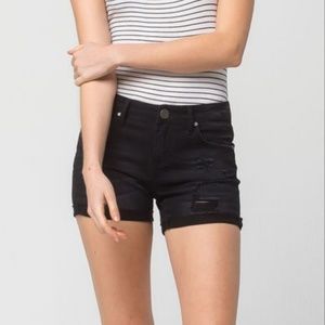 Black Tilly's RSQ Distressed denim bermuda shorts